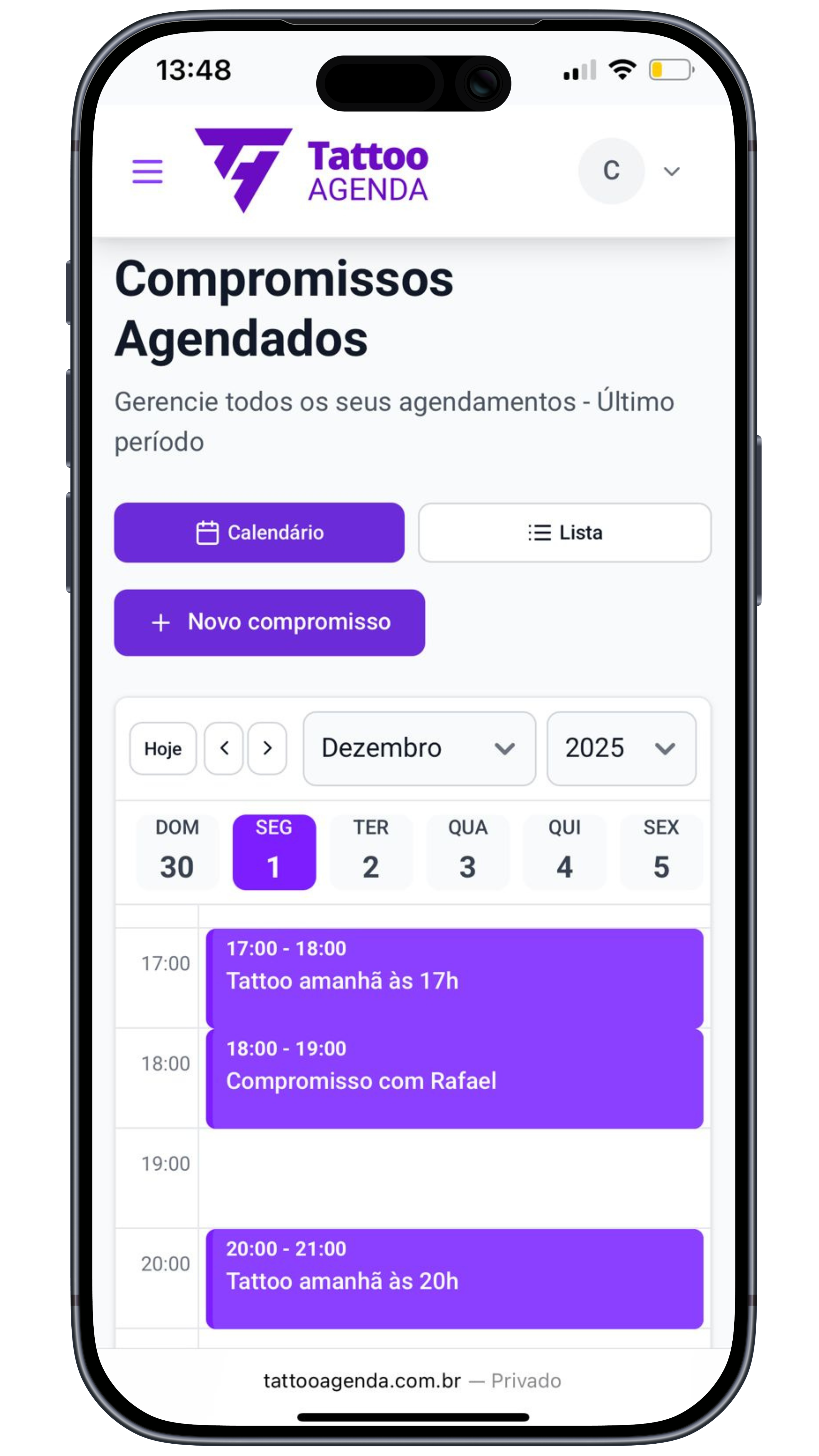 Lembretes automáticos